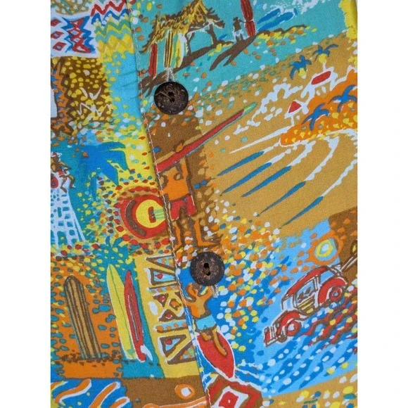 Vintage Kahala John Severson Shirt Mens M Hawaiian Rayon Surf Board USA Made - Picture 3 of 6